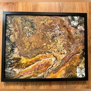 Acrylic abstract painting